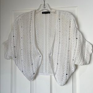 Bling Bead and Rhinestone Cardigan